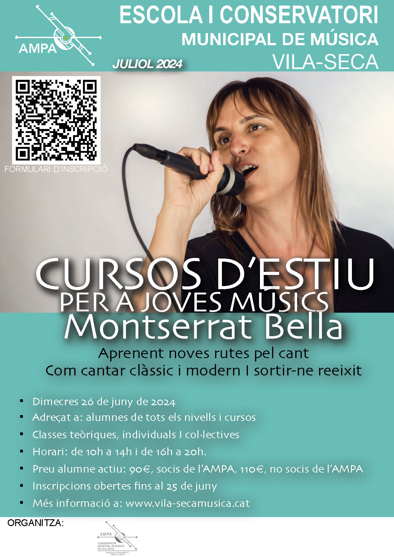 Curs d'Estiu de cant amb Montserrat Bella