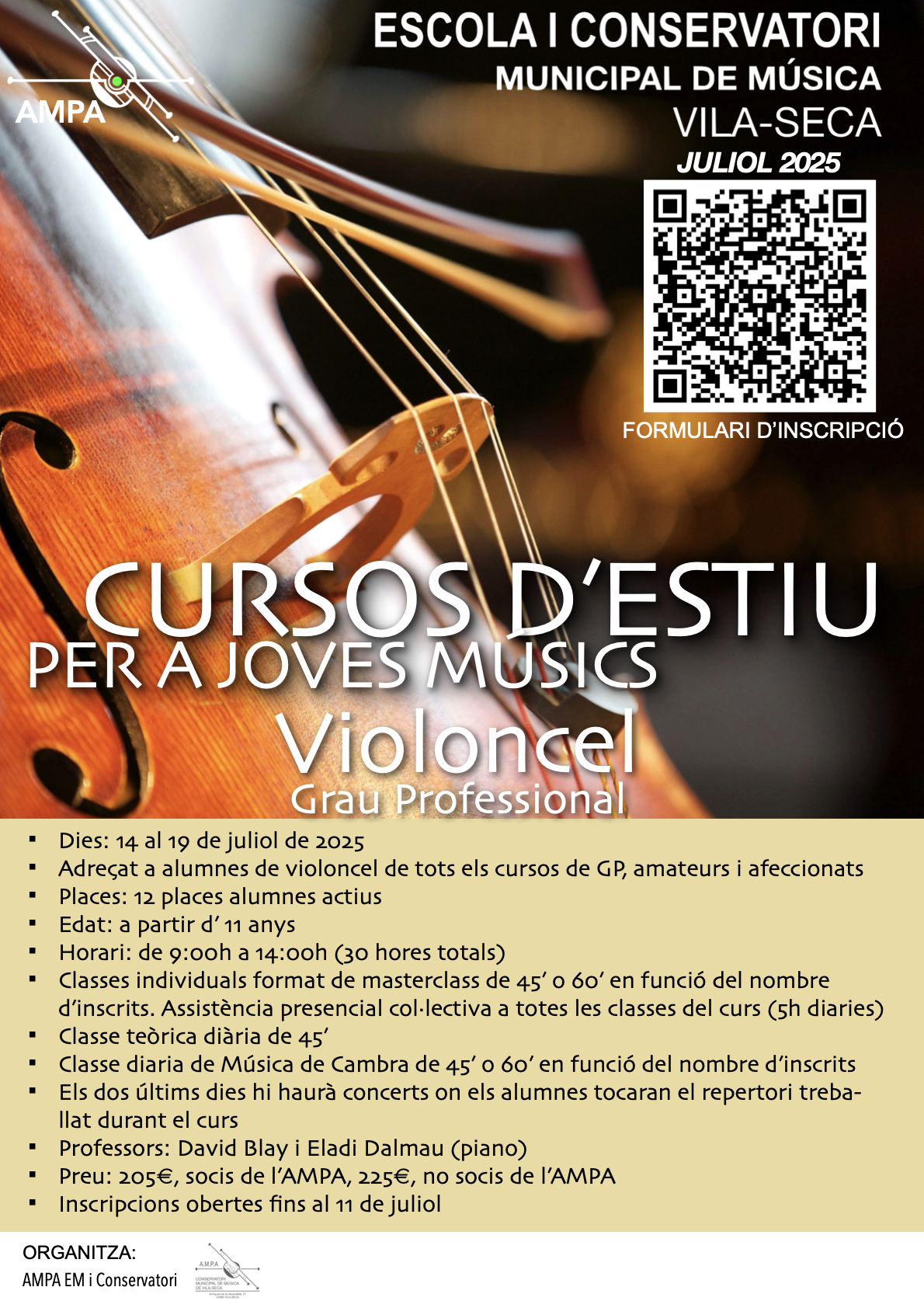 CURSOS D'ESTIU VIOLONCEL GP 2025